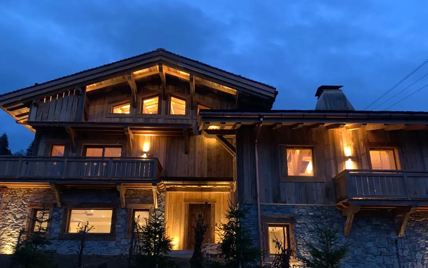 Chalet illuminé